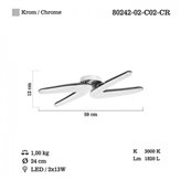 Lampa sufitowa Lucea Marena 80242-02-C02-CR