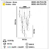Lampa wisząca Lucea Paradas 80391-06-P10-CR