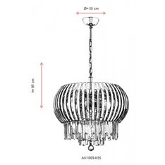Lampa wisząca Avonni AV-1809-K55