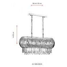 Lampa wisząca Avonni AV-1809-K90X35