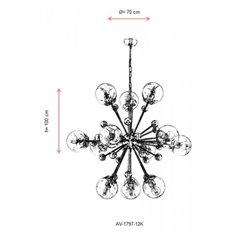 Lampa wisząca Avonni AV-1797-12K