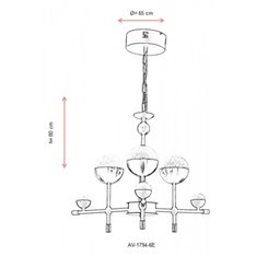 Lampa wisząca Avonni AV-1794-6E