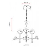 Lampa wisząca Avonni AV-1794-6E
