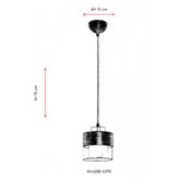 Lampa wisząca Avonni AV-4288-1BSY