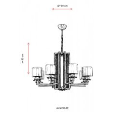 Lampa wisząca Avonni AV-4285-8E