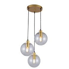 Lampa wisząca Light Prestige Puerto 3 złota LP-004/3P GD