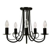 Lampa wisząca Light Prestige Perła 5 czarna LP-020/5P black
