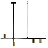 Lampa wisząca Light Prestige Arizona 4 linia czarny/złoty LP-074/4PL BK/GD