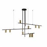 Lampa wisząca Light Prestige Arizona 9 linia czarny/złoty LP-074/9PL BK/GD