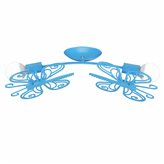 Plafon Light Prestige Motylek 2 niebieski LP-14031/2C