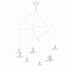 Lampa wisząca Light Prestige HAT biała LP-1661/8P WH