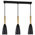 Lampa wisząca Light Prestige Solin 3 linia czarno/złota LP-181/3L BK/GD