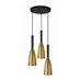 Lampa wisząca Light Prestige Solin 3 talerz złota LP-181/3P GD