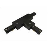 Łącznik Light Prestige T czarny do szynoprzewodów 1F LP-553 BK