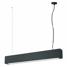 Lampa wisząca Light Prestige Ibros czarna średnia 18W 3000K IP20 LP-7001/1P 20 BK-63 18/3