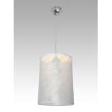 Lampa wisząca Bangkok 5 0096 hotelowa abażur srebrny