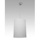 Lampa wisząca Bangkok 32 0133 hotelowa abażur biały Struktura drewna