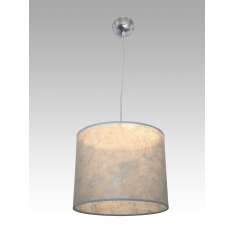 Lampa wisząca Ateny 5 0164 hotelowa abażur srebrne nitki