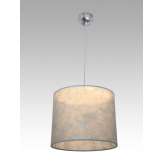 Lampa wisząca Ateny 5 0164 hotelowa abażur srebrne nitki