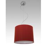 Lampa wisząca Panama 4 0225 hotelowa abażur bordowy