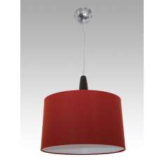 Lampa wisząca Seul 4 0317 hotelowa abażur bordowy