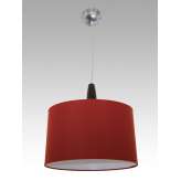 Lampa wisząca Seul 4 0317 hotelowa abażur bordowy