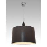 Lampa wisząca Seul 16 0348 hotelowa abażur brązowy