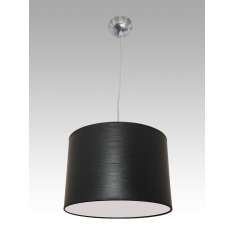 Lampa wisząca Amsterdam 31 0386 hotelowa abażur czarny | Struktura drewna