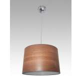 Lampa wisząca Amsterdam 34 0409 hotelowa abażur orzech