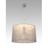 Lampa wisząca Dakar 5 0423 hotelowa abażur srebrne nitki