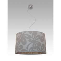 Lampa wisząca Dakar 9 0430 hotelowa abażur szary z szarym wzorem