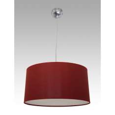 Lampa wisząca Tunis 4 0485 hotelowa abażur bordowy