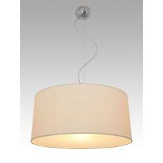 Lampa wisząca Kingston 1 0546 hotelowa abażur kremowy