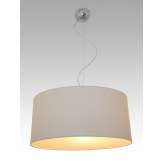 Lampa wisząca Kingston 32 0584 hotelowa abażur biały | Struktura drewna