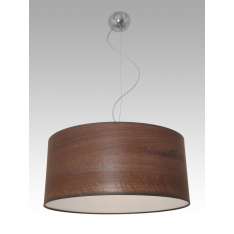 Lampa wisząca Kingston 34 0591 hotelowa abażur orzech