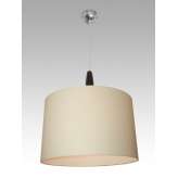 Lampa wisząca Berno 1 0607 hotelowa abażur kremowy