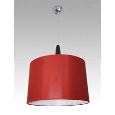 Lampa wisząca Berno 4 0621 hotelowa abażur bordowy