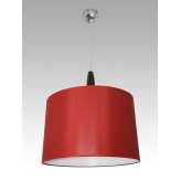 Lampa wisząca Berno 4 0621 hotelowa abażur bordowy