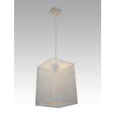 Lampa wisząca Hawana 5 0669 hotelowa abażur srebrne nitki