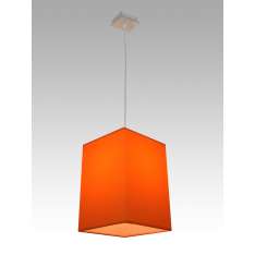 Lampa wisząca Hawana 8 0676 hotelowa abażur pomarańczowy