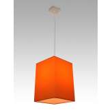 Lampa wisząca Hawana 8 0676 hotelowa abażur pomarańczowy