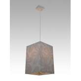 Lampa wisząca Hawana 9 0683 hotelowa abażur szary z szarym wzorem