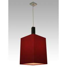 Lampa wisząca Pekin 4 0751 hotelowa abażur bordowy