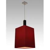 Lampa wisząca Pekin 4 0751 hotelowa abażur bordowy