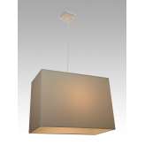 Lampa wisząca Baku 1 0805 hotelowa abażur kremowy