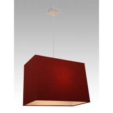 Lampa wisząca Baku 4 0812 hotelowa abażur bordowy