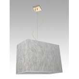 Lampa wisząca Ottawa 5 0898 hotelowa abażur srebrne nitki