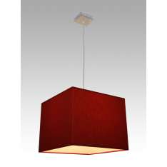 Lampa wisząca Oslo 4 0959 hotelowa abażur bordowy