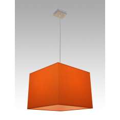 Lampa wisząca Oslo 8 0966 hotelowa abażur pomarańczowy