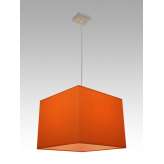 Lampa wisząca Oslo 8 0966 hotelowa abażur pomarańczowy